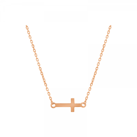 SIDE CROSS NECKLACE